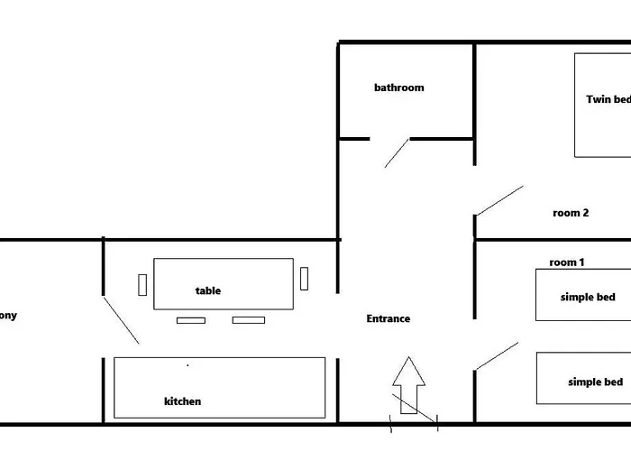 Apartman Center 2 1 Kitchen